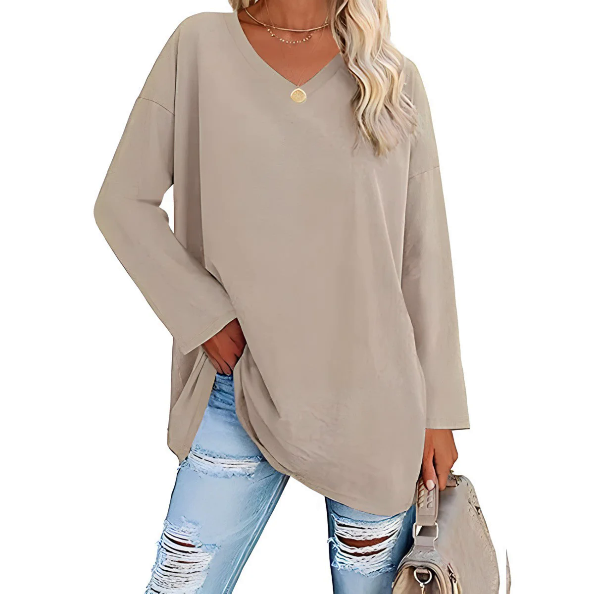 Fashion Canberra I Alysée Relaxed V-Neck Sweater