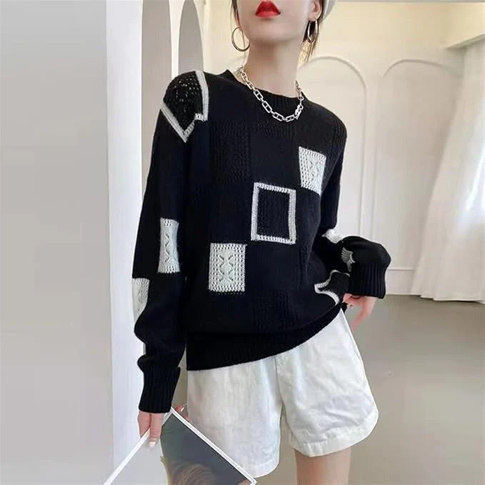 Fashion Canberra I Binta Relaxed Geometric Pullover