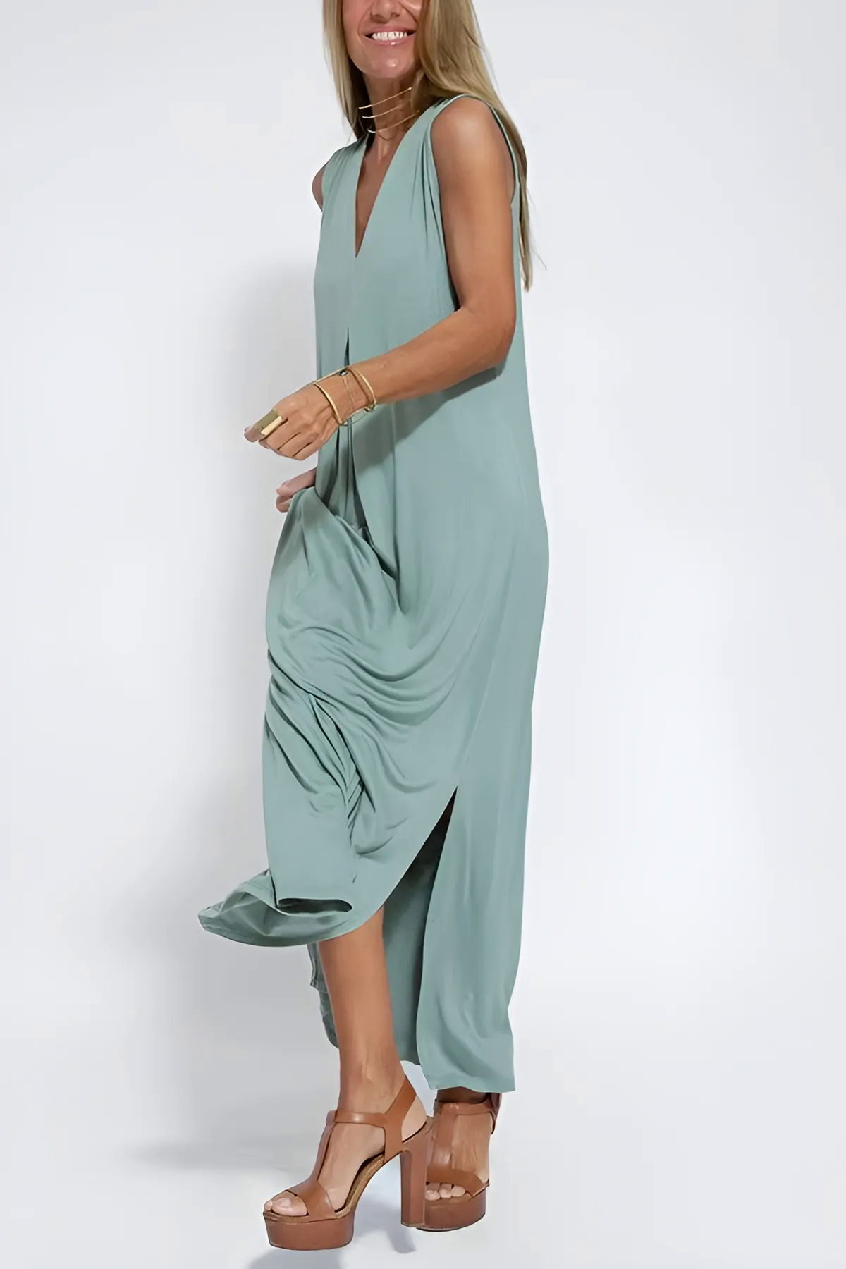 Fashion Canberra I Clara Elegant long dress + matching cardigan FREE