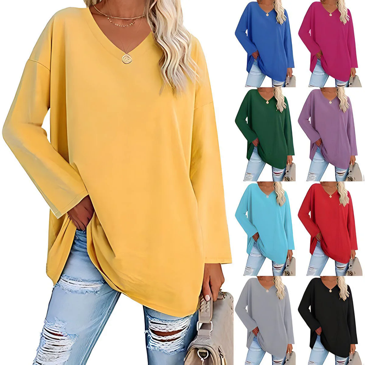 Fashion Canberra I Alysée Relaxed V-Neck Sweater