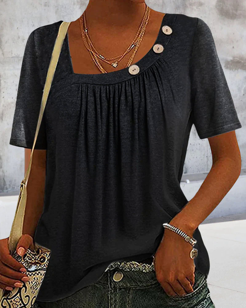 Fashion Canberra I Daya Comfortable Top With Short Sleeves