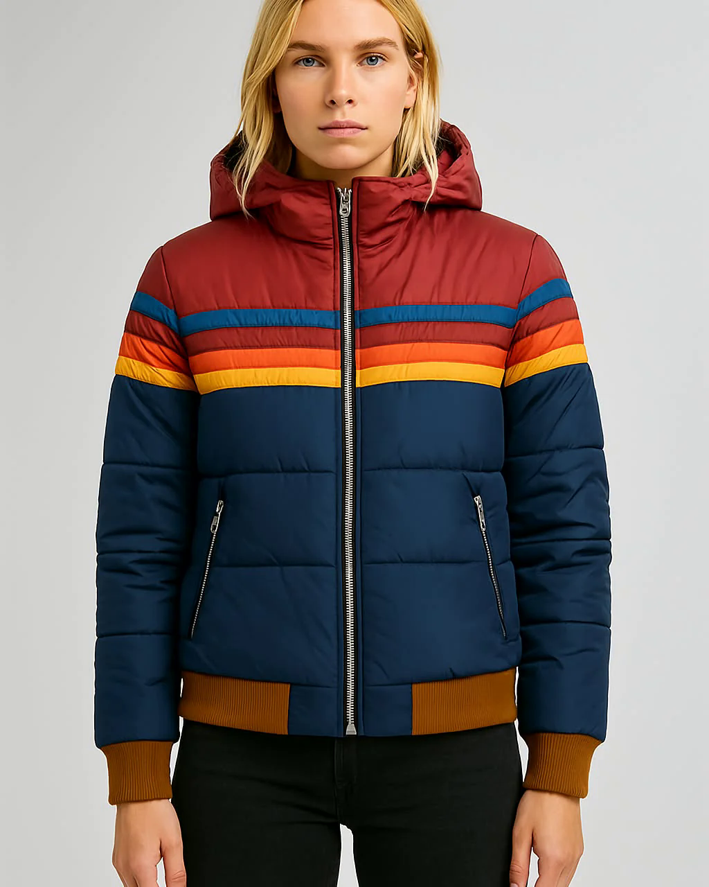 Fashion Canberra I Diana Rainbow Puffer Jacket