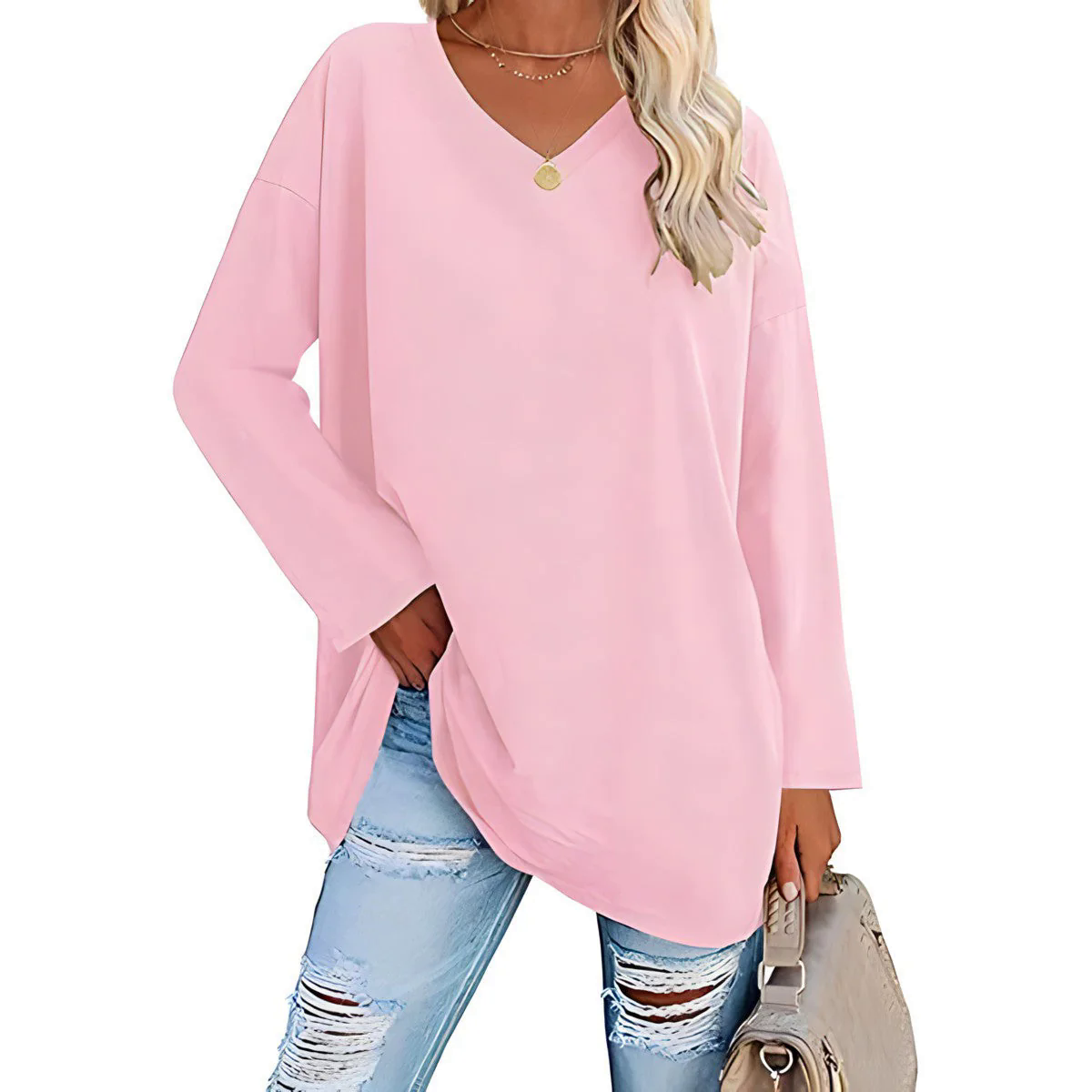 Fashion Canberra I Alysée Relaxed V-Neck Sweater