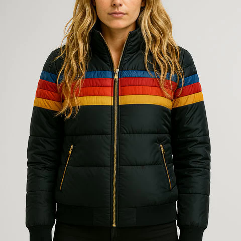 Fashion Canberra I Diana Rainbow Puffer Jacket
